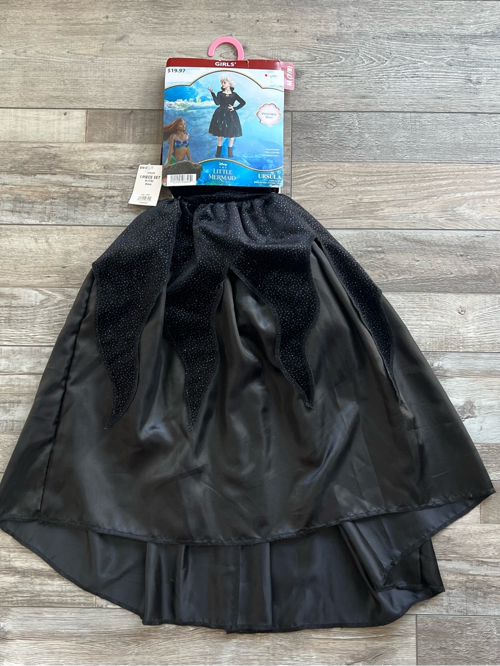 NWT Disney Girls The Little Mermaid Ursula Costume Size 7/8